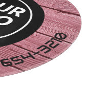 LOGO EN TEKST | Aangepaste zakelijke glassnijplank Snijplank (Hoek)