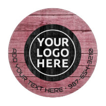 LOGO EN TEKST | Aangepaste zakelijke glassnijplank