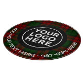 LOGO EN TEKST | Aangepaste zakelijke glassnijplank Snijplank (Hoek)