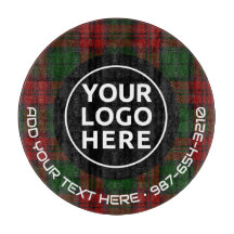 LOGO EN TEKST | Aangepaste zakelijke glassnijplank