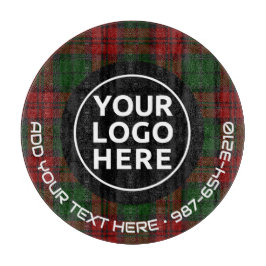 LOGO EN TEKST | Aangepaste zakelijke glassnijplank Snijplank