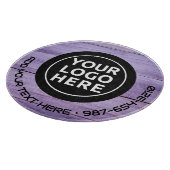 LOGO EN TEKST | Aangepaste zakelijke glassnijplank Snijplank (Hoek)