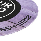 LOGO EN TEKST | Aangepaste zakelijke glassnijplank Snijplank (Hoek)