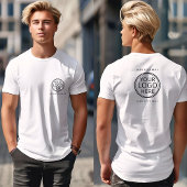Logo en tekst bedrijf bedrijf promotionele t-shirt