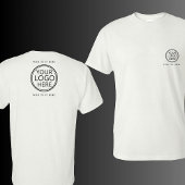 Logo en tekst bedrijf bedrijf promotionele t-shirt