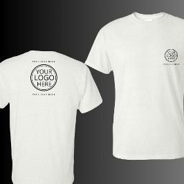 Logo en tekst bedrijf bedrijf promotionele t-shirt