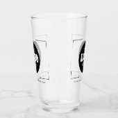 Logo en tekst gepersonaliseerd bier glas (Links)