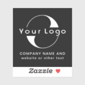 Logo en tekst op vinylvierkant water flessenbedrij sticker (Vel)