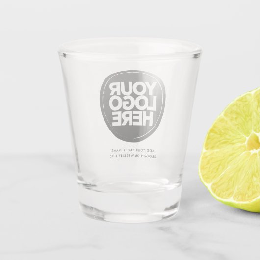 Logo en tekst shot glas (Achterkant)