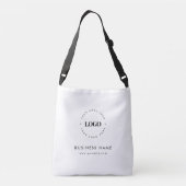 Logo- en tekstbedrijf voor aangepaste ronde Cirkel Crossbody Tas (Achterkant)