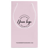 Logo en website Roze Zaken Klein Cadeauzakje (Achterkant)