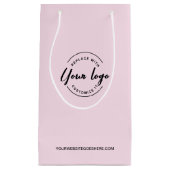 Logo en website Roze Zaken Klein Cadeauzakje (Voorkant)