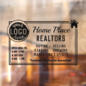 Logo Estate Custom Realtor Easy Adverteren Raamsticker (Vel 2)