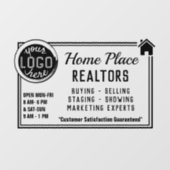 Logo Estate Custom Realtor Easy Adverteren Raamsticker (Vel)