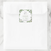 Logo Eucalyptus Handgemaakte QR-code Vierkante Sticker (Tas)