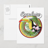 Logo Explore Midden-Amerika. Briefkaart (Voorkant / Achterkant)