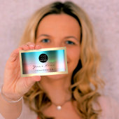 Logo Eyelash Makeup Artist Hair Roos ombre Visitekaartje