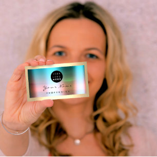 Logo Eyelash Makeup Artist Hair Roos ombre Visitekaartje