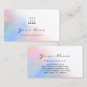 Logo Eyelash Makeup Hair Nails Holografé Visitekaartje (Voorkant / Achterkant)