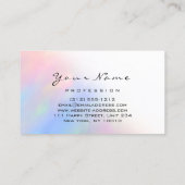 Logo Eyelash Makeup Hair Nails Holografé Visitekaartje (Achterkant)