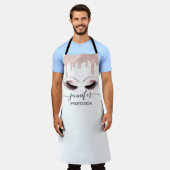 Logo Eyelashes bakkerij maakt roze druppels Schort (Gedragen)