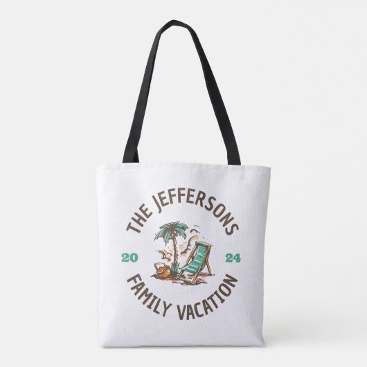  Logo familiereünie-strand-vakantie Tote Bag (Achterkant)