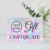 logo faux glitter opal gift (Staand voorkant)