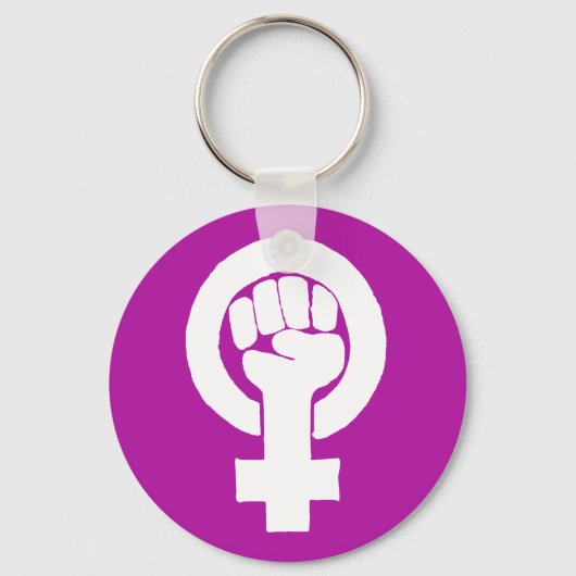 Logo, feminist / feminista, equality / igualidad: sleutelhanger (Voorkant)