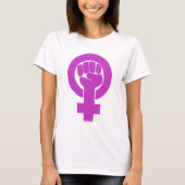 Logo, feminist / feminista, equality / igualidad: t-shirt (Voorkant)