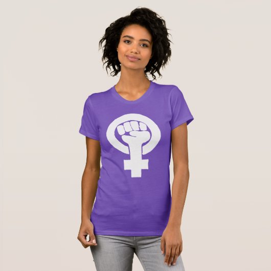 Logo, feminist / feminista, equality / igualidad: t-shirt (Voorkant volledig)