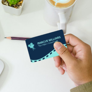 Logo filmcamera   Directeur Visitekaartje