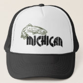  LOGO FISH MICHIGAN TRUCKER PET (Voorkant)