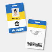Logo Flag Volunter Badge (Front & Back)