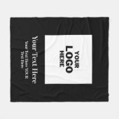 Logo Fleece Blanket Deken (Voorkant (Horizontaal))