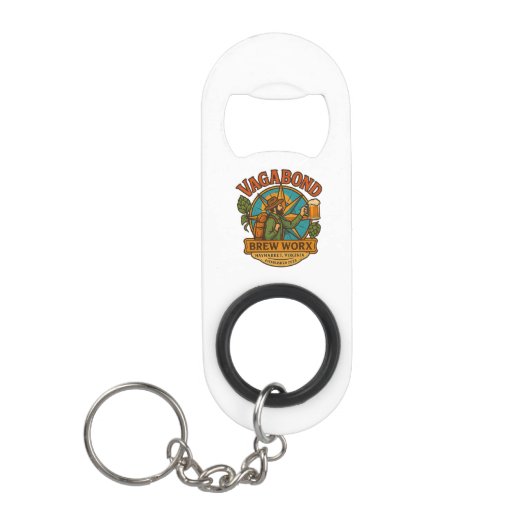 Logo Flesopener Sleutelhanger Mini Flessenopener (Voorkant)