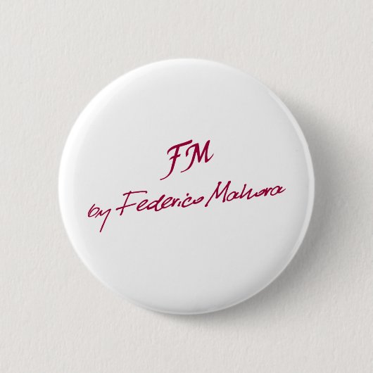 logo [FM DOOR FEDERICO MAHORA] Ronde Button 5,7 Cm (Voorkant)