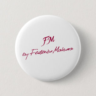 logo [FM DOOR FEDERICO MAHORA] Ronde Button 5,7 Cm