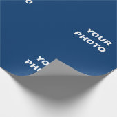 Logo Foto Afbeelding toevoegen Cadeaupapier (Hoek)