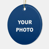 Logo Foto Afbeelding toevoegen Keramisch Ornament (Links)