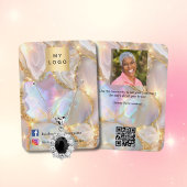 Logo Foto Agaat Opaal Goud Oorbel Sieraden Foto Visitekaartje