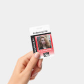 Logo Foto Badge - Rood en Zwart (Handheld)