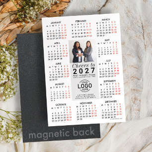 Logo Foto Contact Agenda 2027 Magnetische Kaart Uitnodiging