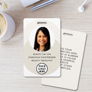 Logo-foto-ID Beige Badge