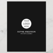 Logo Foto Interieurontwerper Zwart Professioneel Flyer (Achterkant)