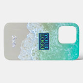 Logo, Foto, Kunst, Zachte Oceaangolven, Script Naa Case-Mate iPhone Case (Achterkant (horizontaal))