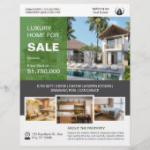 Logo Foto Onroerend goed Huis te koop Sjabloon Flyer (Voorkant)