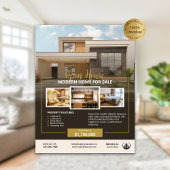 Logo Foto Onroerend goed Open Huis Sjabloon Flyer