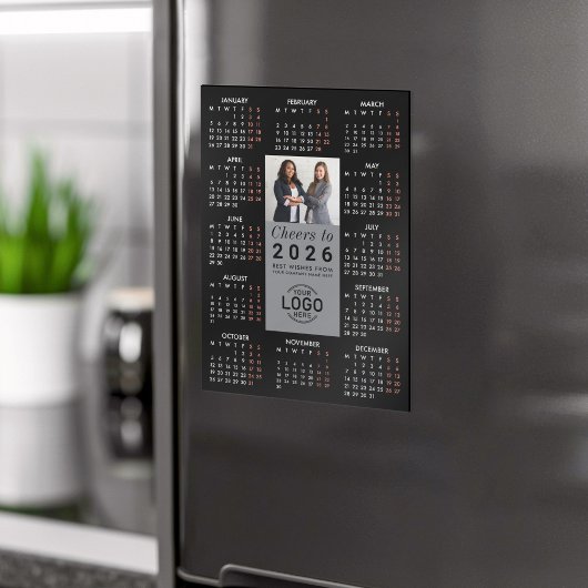 Logo Foto Slank Zwart Agenda 2026 Magnetische Kaar Magnetische Uitnodiging