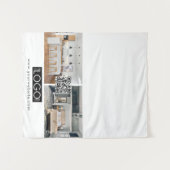 Logo Foto Tafelkleed Banner Vastgoed QR-code Wandkleed (Voorkant (horizontaal))