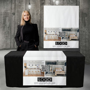 Logo Foto Tafelkleed Banner Vastgoed QR-code Wandkleed